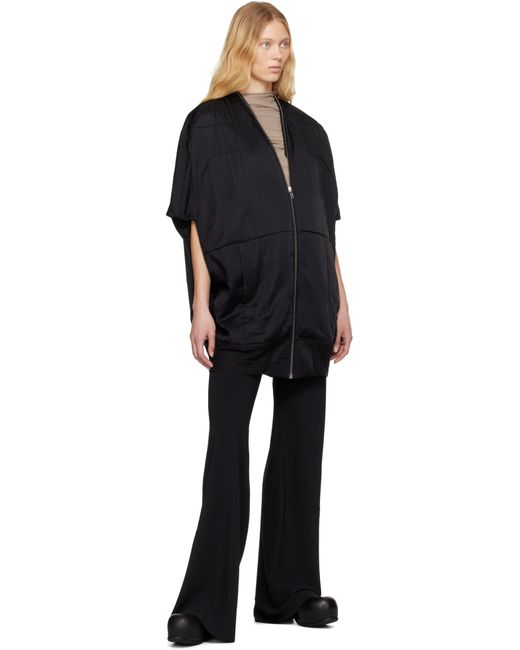 Rick Owens ブラック Hollywood Girdered Bubble ボンバージャケット Black