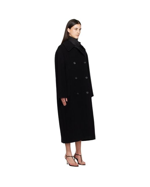Totême Black Shield Coat