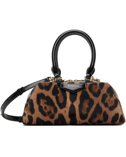 Mini Sac Horizontal Brun Clair Givenchy en coloris Black