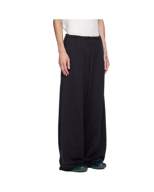 Kiko Kostadinov Black Veleka Wide Trousers for men