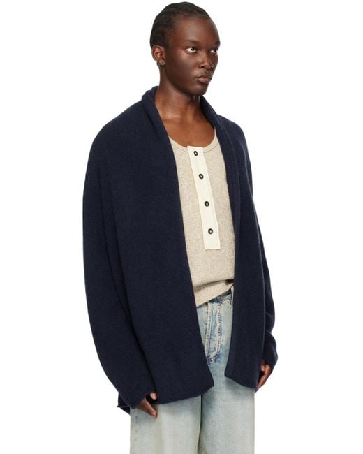 The Elder Statesman Blue Italy Smoking Cardigan for men