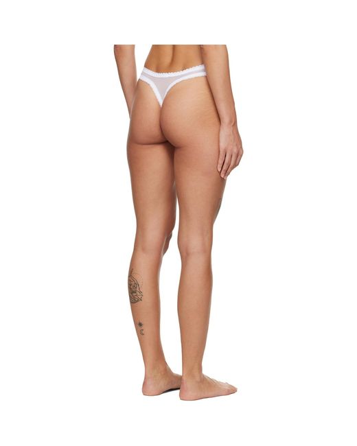 Fruity Booty White Moss Thong