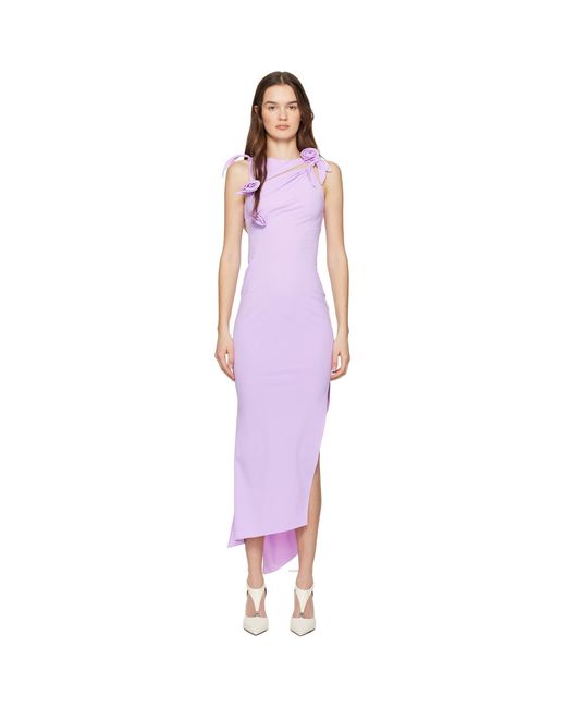 Coperni Black Flower Maxi Dress