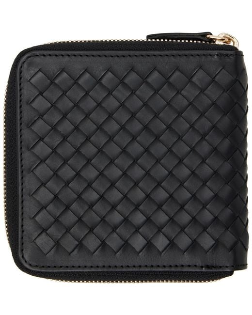 Dragon Diffusion Black Interlaced Square Zip Around Wallet