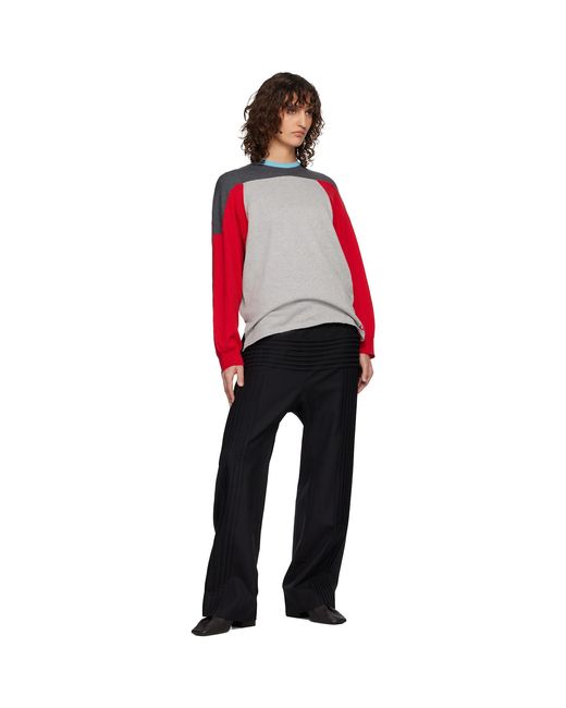 STEFAN COOKE Black Pillar Trousers