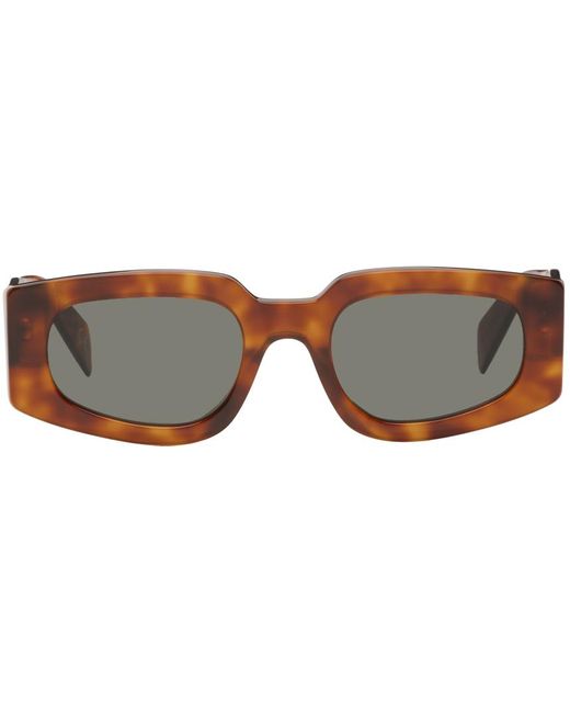 Retrosuperfuture Black Tortoiseshell Tetra Sunglasses for men