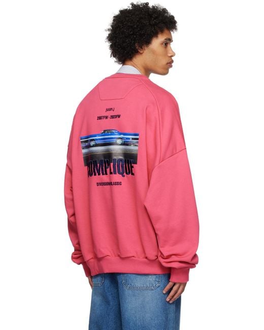 Juun.J Pink 'compliqué' Sweatshirt for men