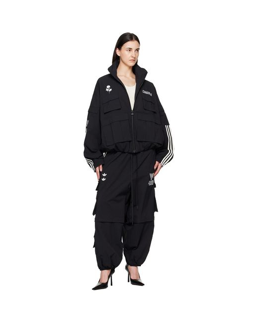 Willy Chavarria Black Adidas Originals Edition Cargo Jacket