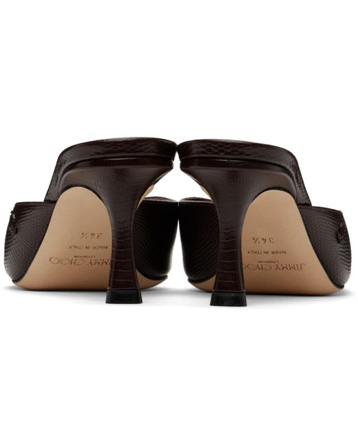 Jimmy Choo ブラウン Vivi 65 ミュール Black
