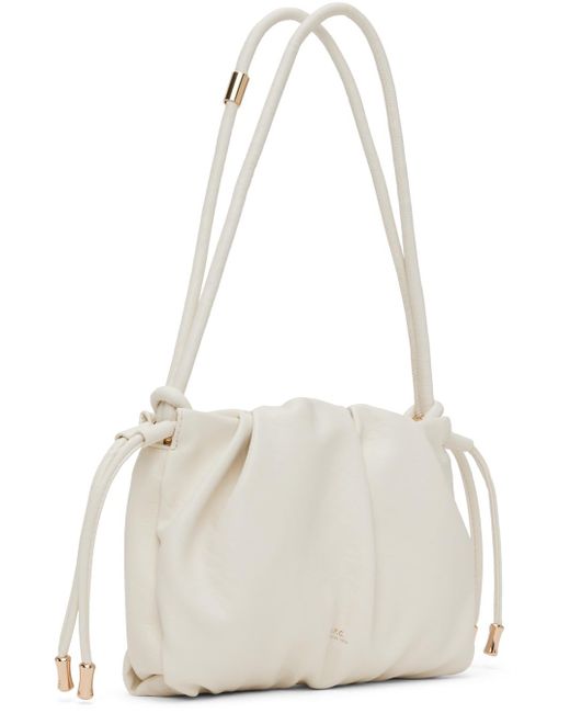 A.P.C. White Ninon Shoulder Mini Bag