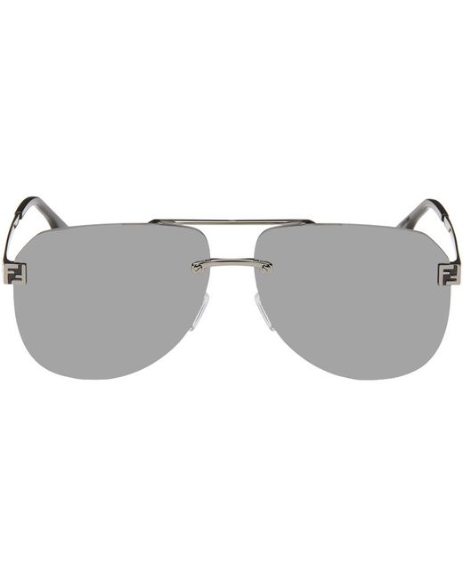 Fendi Black Gunmetal Sky Sunglasses for men