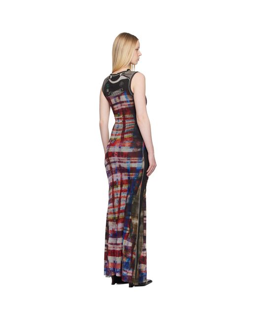 OTTOLINGER Red Mesh Maxi Dress