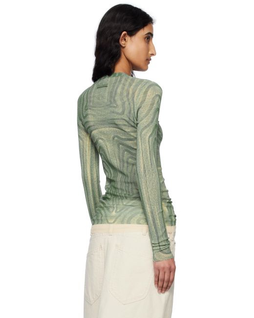 Jean Paul Gaultier ブルー 'The Spirale' トップス Green