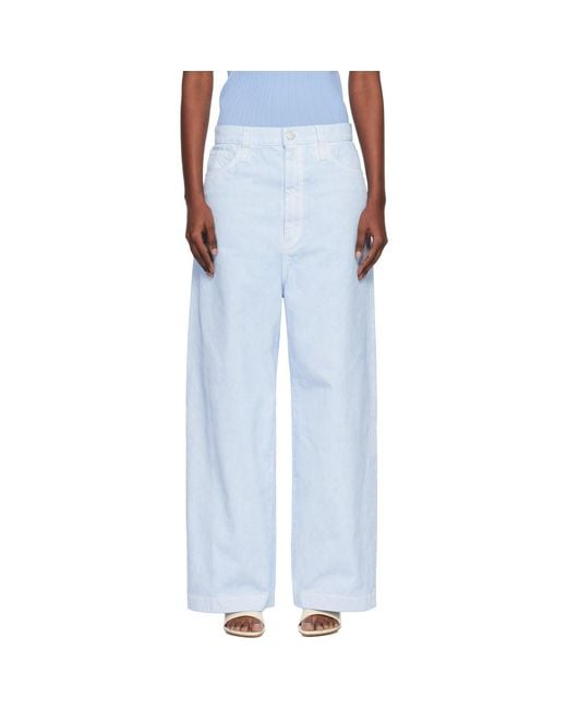 Issey Miyake Blue Sculptural Jeans