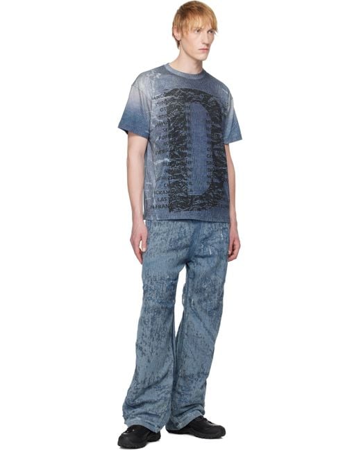 メンズ DIESEL ブルー D-Enimos-Fsg トラウザーズ Blue