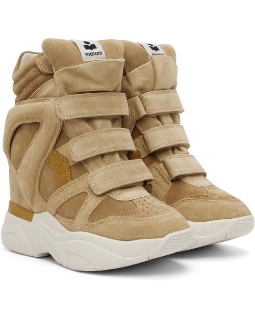 Isabel Marant Brown Tan Balskee Sneakers