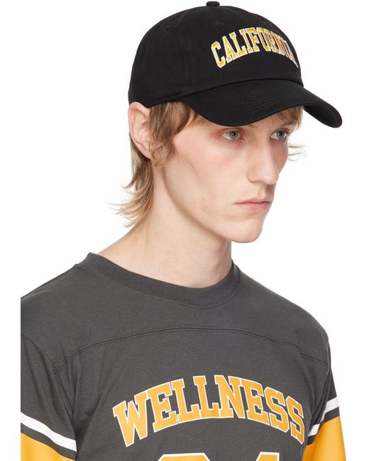 Sporty & Rich Black 'California' Cap for men