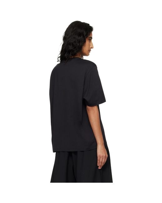 Frankie Shop Black Harper Soft Organic T-Shirt