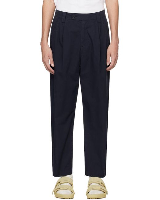 A.P.C. Blue . Navy Renato Trousers for men