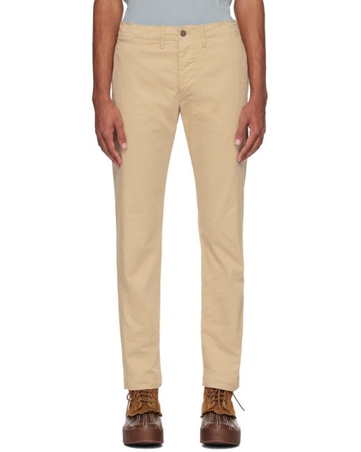 RRL Natural Tan Officer's Trousers for men