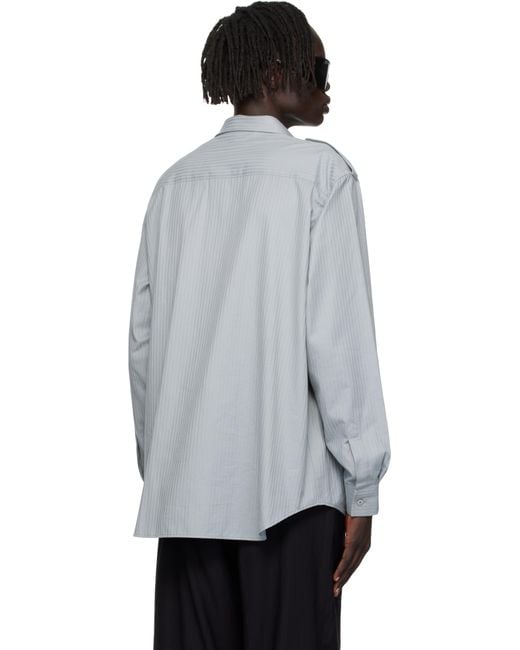 Acne Black Flap Pocket Shirt for men