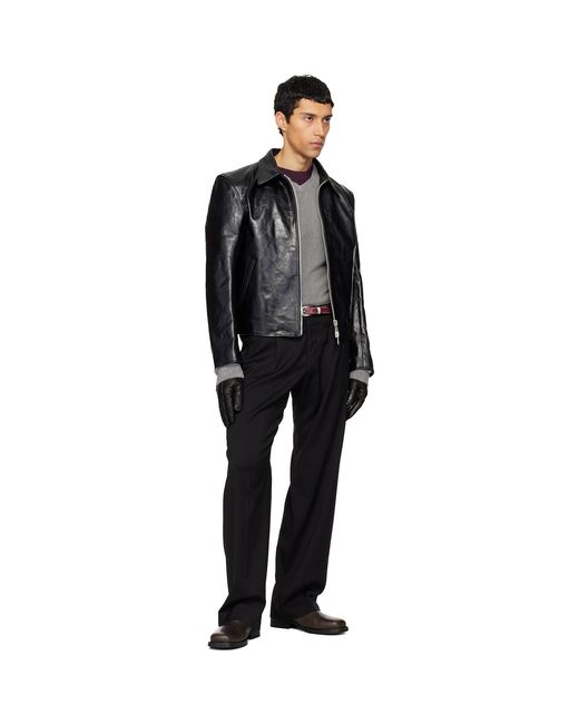 Our Legacy Black Slack Trousers for men