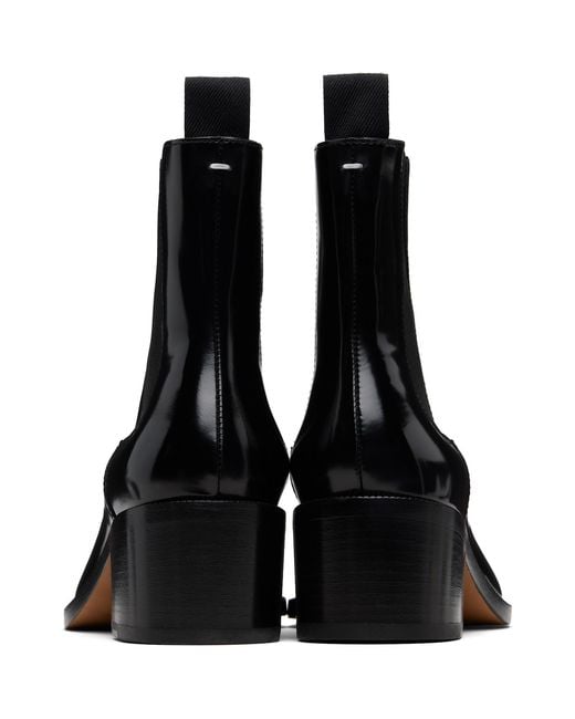Maison Margiela Black Tabi City Chelsea Boots