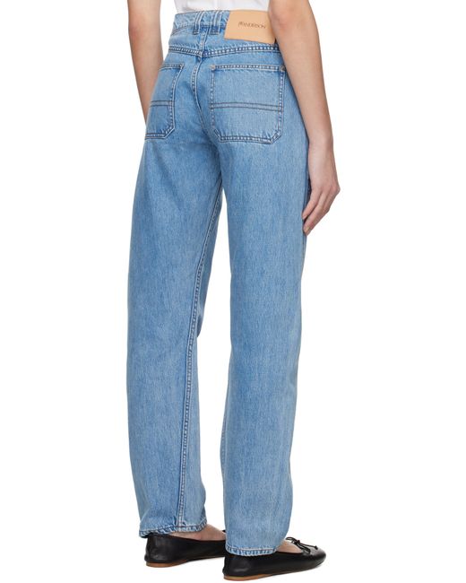 J.W. Anderson ブルー ツイスト スリムレッグ デニム ジーンズ Blue