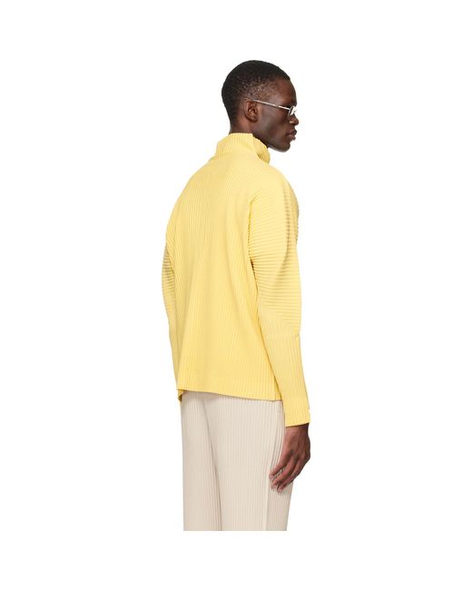 Homme Plissé Issey Miyake Yellow Monthly Colors March Sweater for men