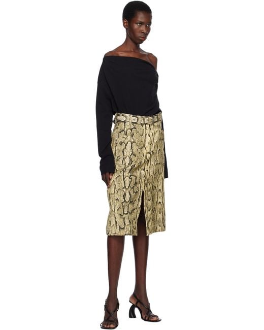 Dries Van Noten ブラック オフショルダー トップス Black