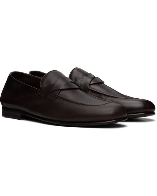 Tom Ford Black Gigi Twisted Band Loafers for men