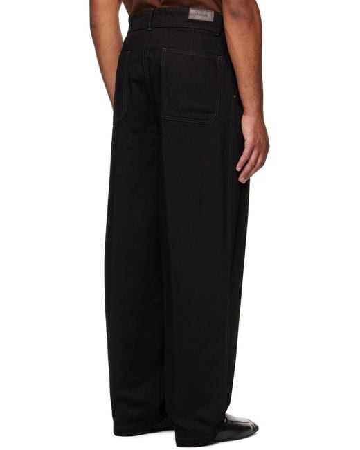 メンズ Lemaire ブラック Maxi Barrel Workwear ジーンズ Black