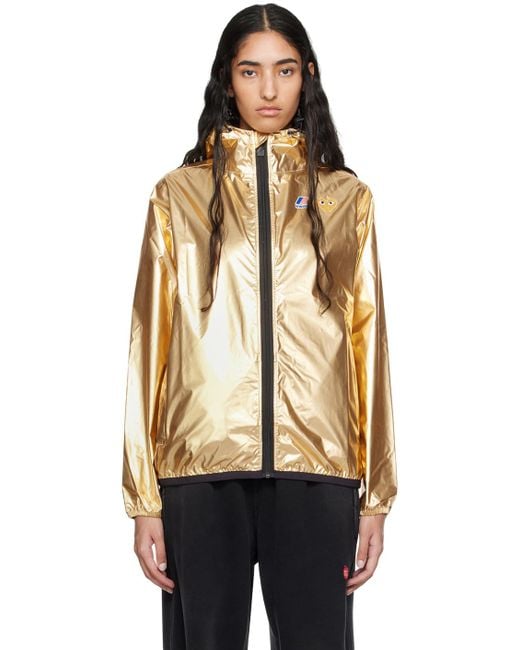 COMME DES GARÇONS PLAY Orange K-Way Edition Emblem Rain Jacket