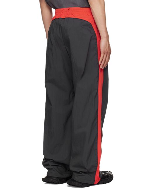 we11done Black Selldone Colorblock Track Pants for men