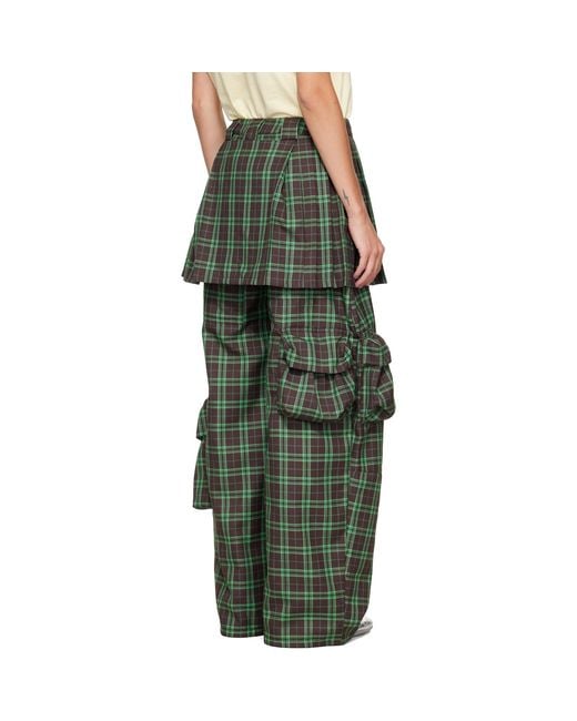 Collina Strada Green Lawn Skirt Cargo Pants