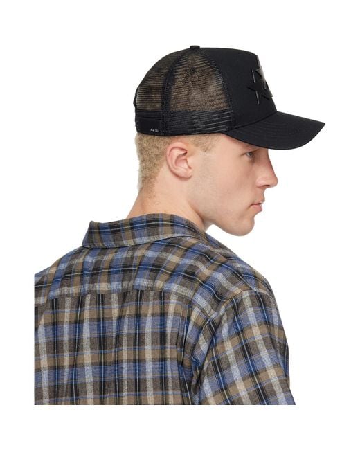 Amiri Blue 3 Star Trucker Cap for men