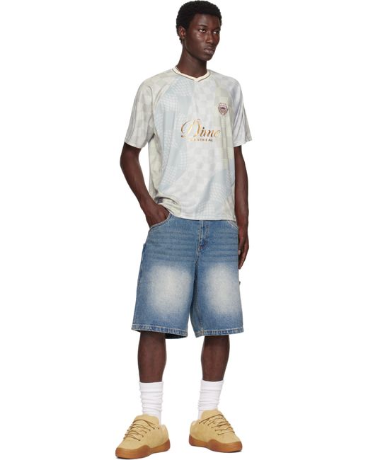 【DIME】オフホワイト＆グレー Checkered  ジャージー Dime: Off-White & Gray Checkered Home Jersey | SSENSE Canada