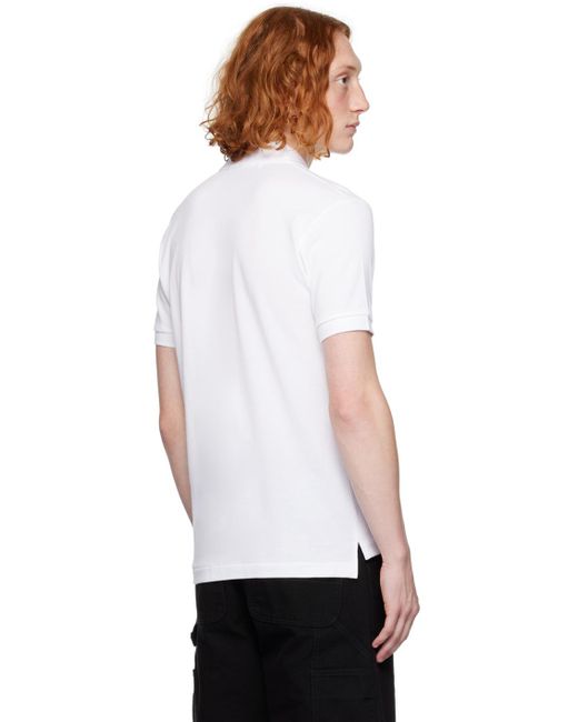 COMME DES GARÇONS PLAY Comme Des Garçons Play White Heart Patch Polo for men