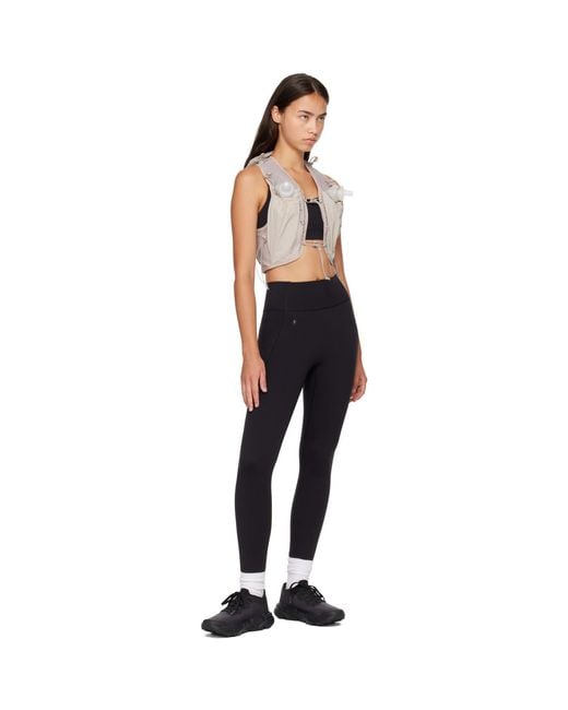 On Shoes Black Taupe Ultra Pro Running Vest
