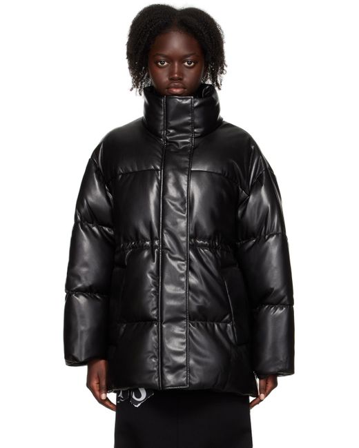 Stand Studio Black Milani Fauxleather Coat Lyst UK