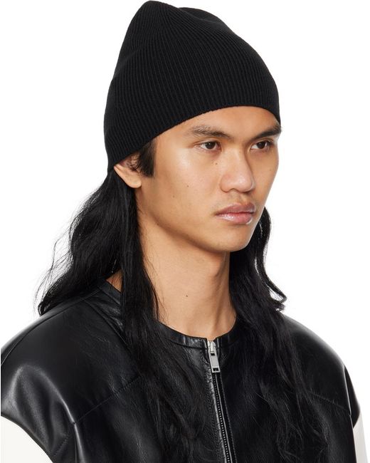 Bonnet noir en tricot Jil Sander pour homme en coloris Black