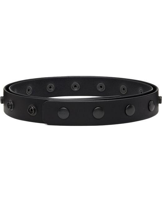 Rick Owens Black Concordians Snap Belt for men