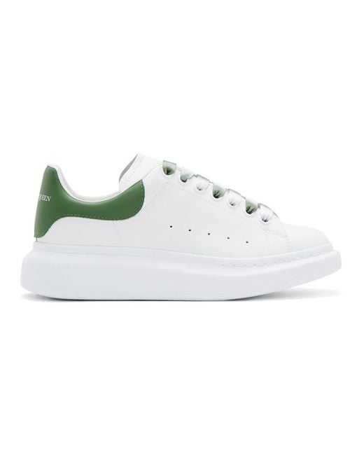 McQueen White And Green Degrade Oversized Sneakers for Men