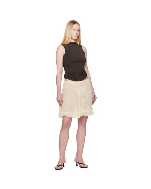 Paloma Wool Natural Off- Nabi Miniskirt