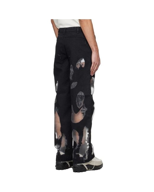 HELIOT EMIL Black Gallop Jeans for men