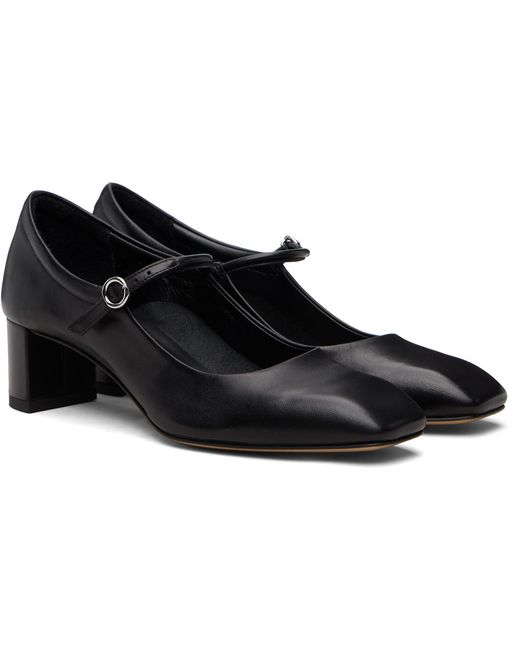 Aeyde Black Lina Heels