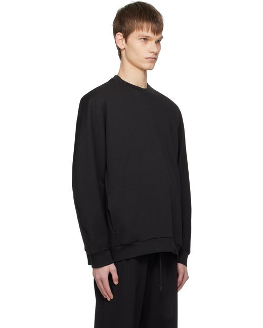 Attachment Black Pocket Sweatshirt for men