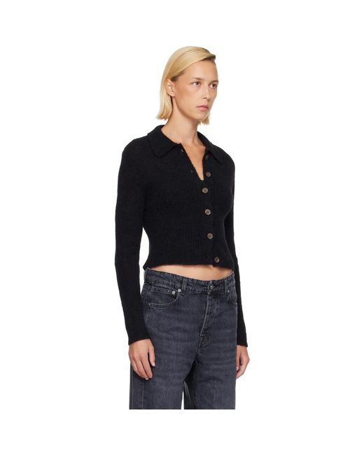 Our Legacy Black Mazzy Polo Cardigan