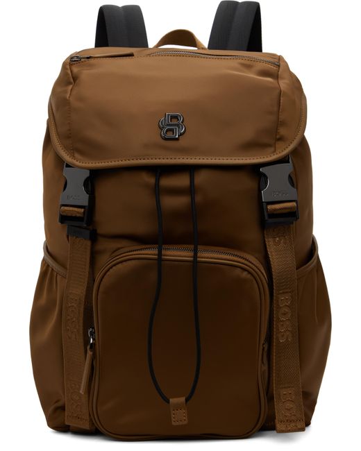 Boss Brown 'Selected By Shohei Ohtani' Double B Backpack for men