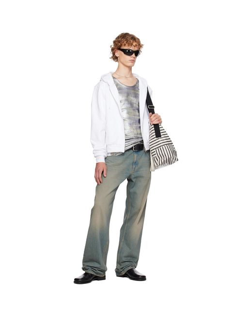 SECONDA White Ssense Exclusive One Two Hoodie for men